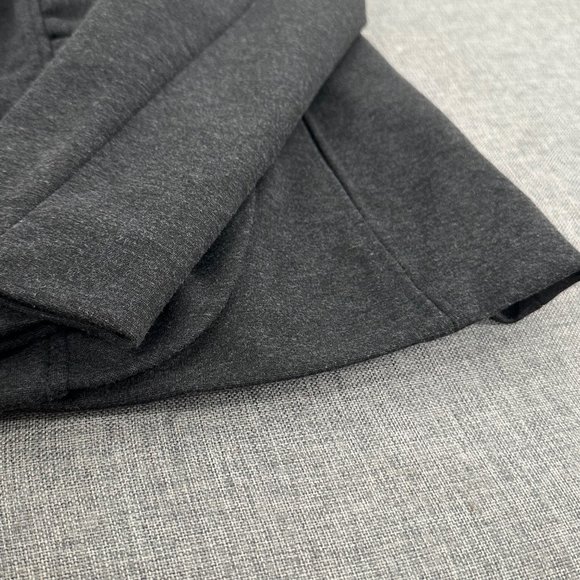INC International Concepts Snap Jacket Ruffled Medium Lined Dark Gray Black - Picture 14 of 16